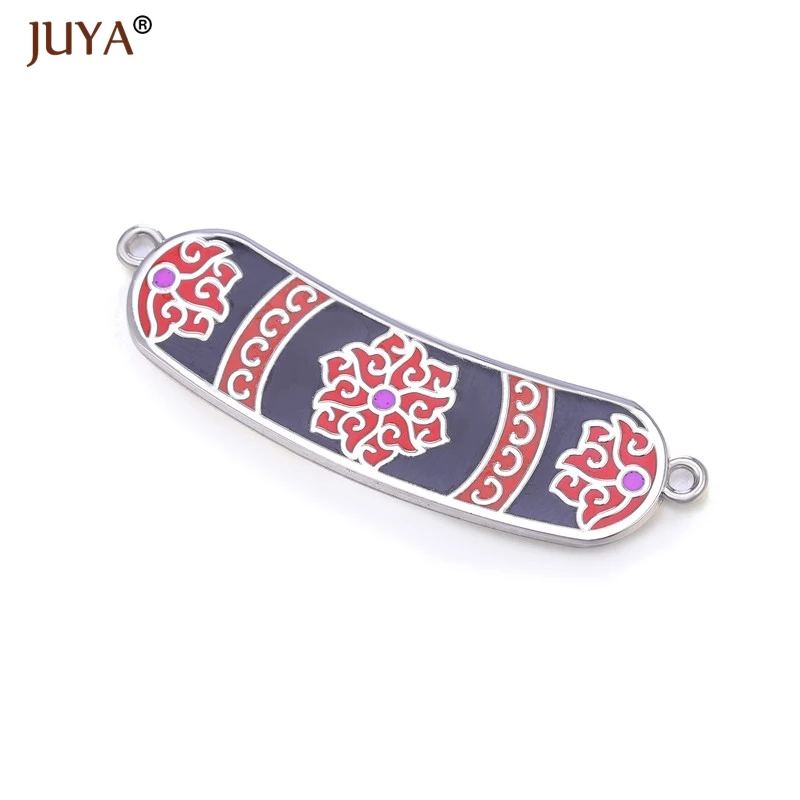 As Picture Juya новейший высококачественный медный металл с цветной эмалью дизайн очаровательные соединители аксессуары для самостоятельного изготовления ювелирных изделий ремесло - Цвет: As Picture