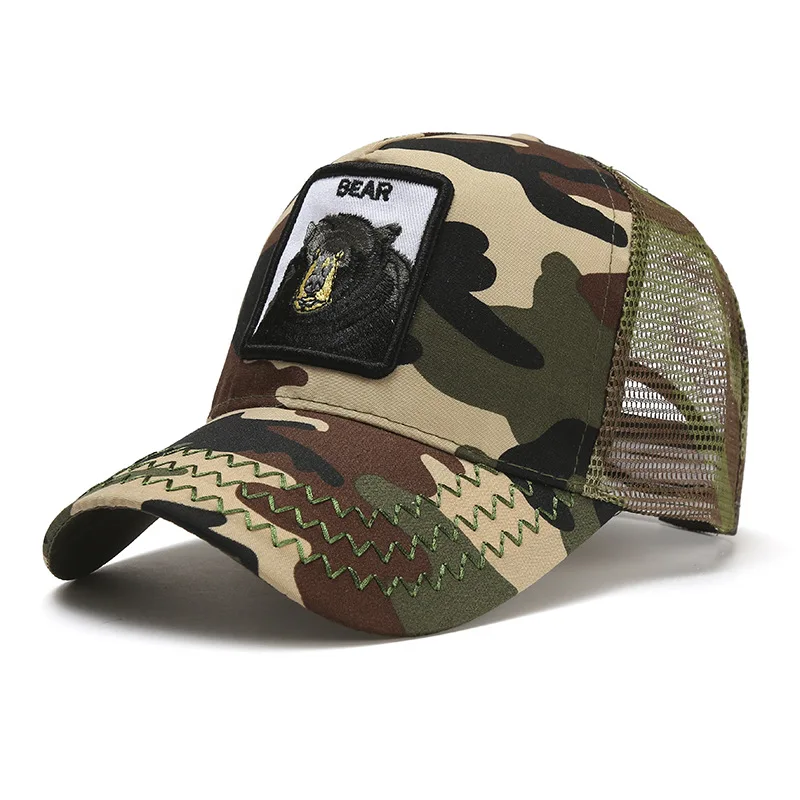 Сетчатая Кепка с черным медведем Ранняя животными и фермами головной убор для