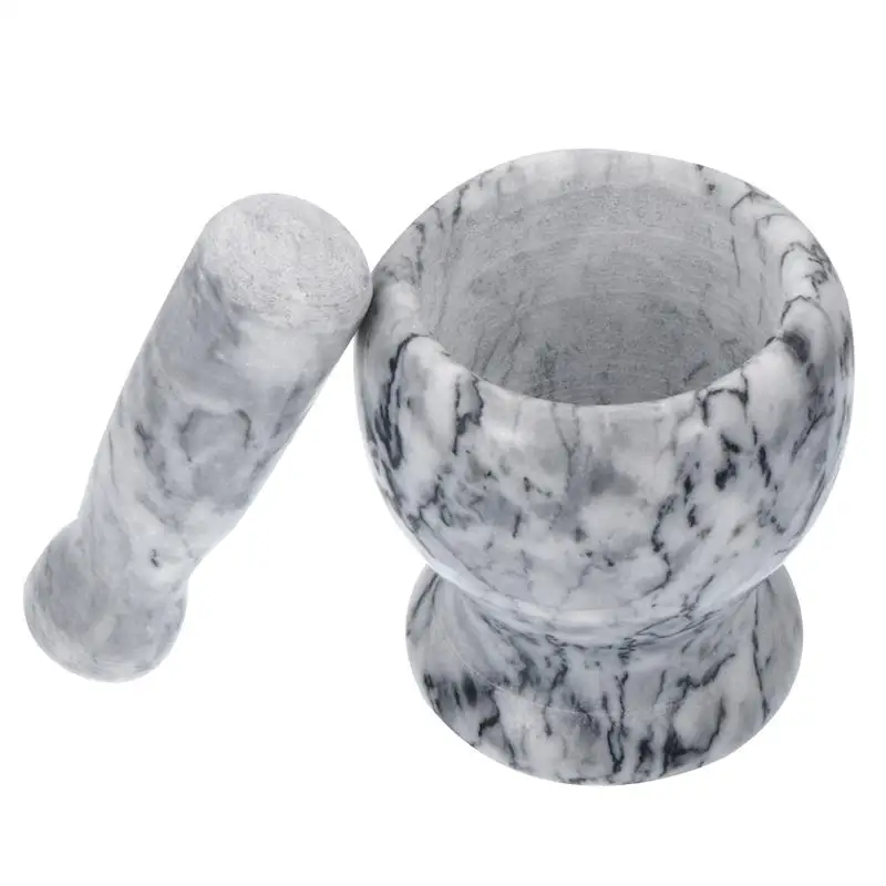 

1 Set Marble Garlic Grinder Garlic Mash Can Kitchen Garlic Grinding Bowl