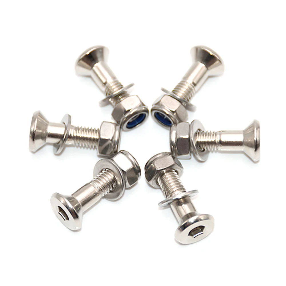

6Pcs Universal Motorcycle M8 Stainless Steel Screw Nut Bolt Kit For Honda Yamaha Kawasaki Suzuki Scooter Touring