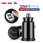 Автомобильное зарядное устройство с двумя USB-портами, 30 Вт