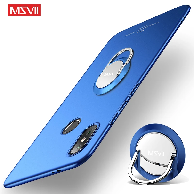 Чехол для Mi A2 Lite MSVII Тонкие Матовые чехлы Xiaomi чехол Xiomi A3 держатель кольца