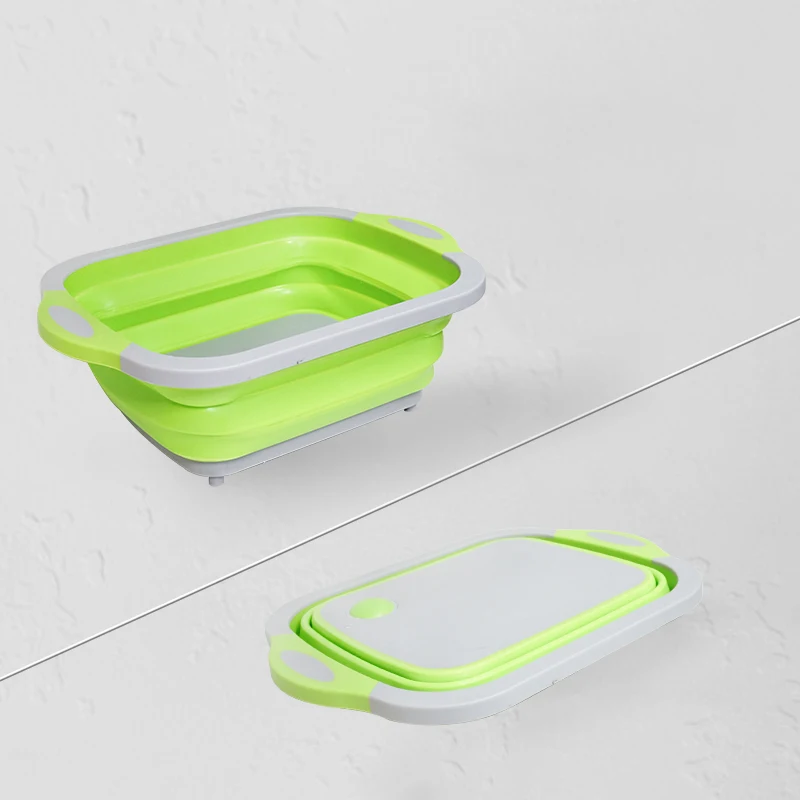 

Kitchen Cutting Board Folding Chopping Board Foldable Chopping Blocks Washing Basket Board Kitchen Organizer