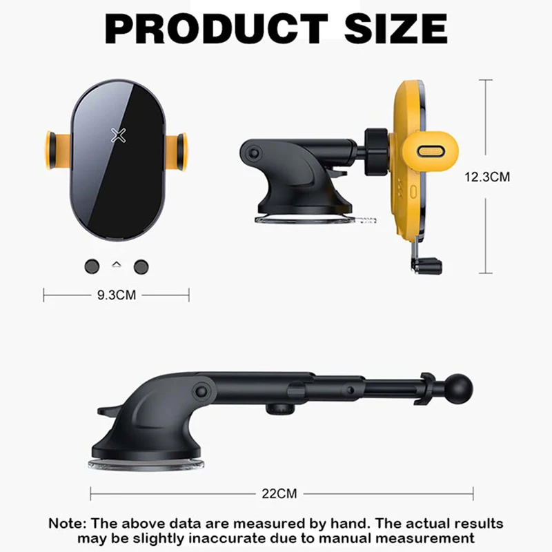 15w x1 qi wireless charger phone car holder for iphone 12 11 10 x xr xs fast car charger for samsung s10 note s9 s8 free global shipping