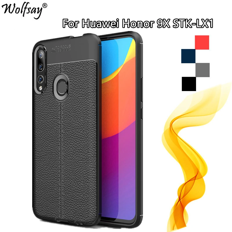 Чехол для Huawei Honor 9X чехол Premium 6 59 дюйма модные резиновые корпуса противоударный