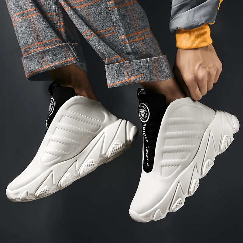 

Running Shoes 35-44 Autumn Men's Leather Outdoor Breathable Sports Leather Shoes Non-slip Lace-up Men Sneakers Fitness Shoes