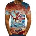 Мужская летняя футболка с 3D-принтом, Повседневная футболка Джокера с коротким рукавом, Забавные футболки, топы, новинка 2020