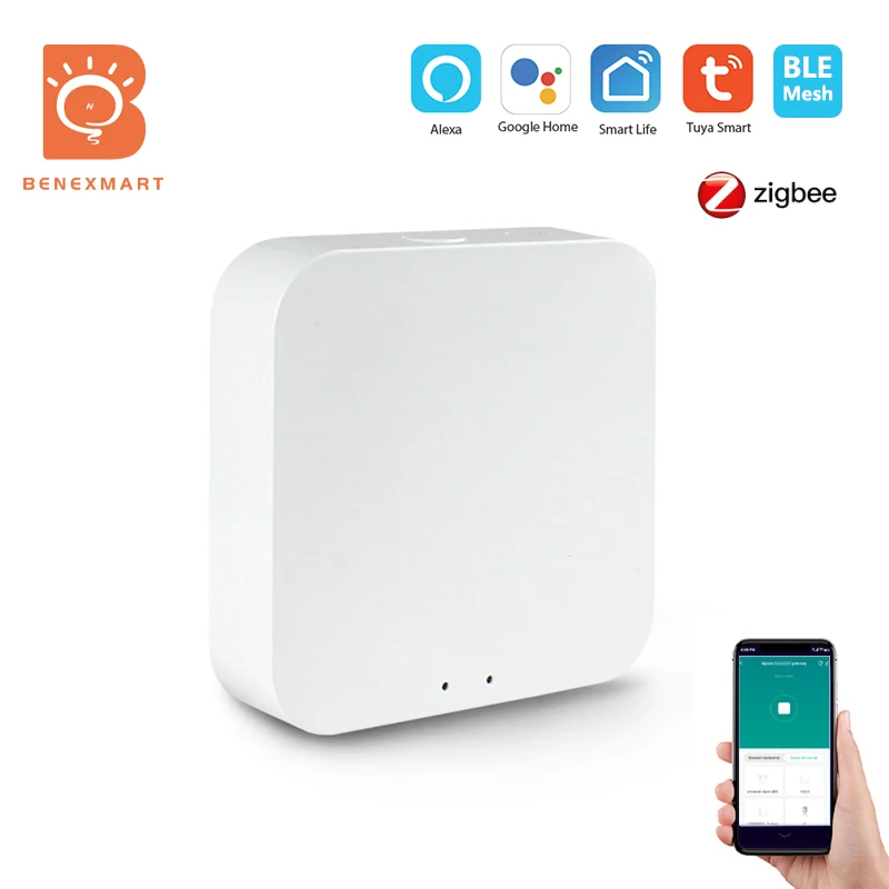 Newest Tuya Multimode Gateway Zigbee 3.0 BLE Mesh Linkage Smart Home Equipment Wireless Remote Control Intelligent Home Hub