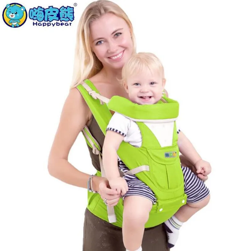 

HappyBear New Fashion Baby Carrier Hipseat Baby Backpack Ergonomic Carrier 5 in 1 Multifunctional Baby Wrap Slings for Babies