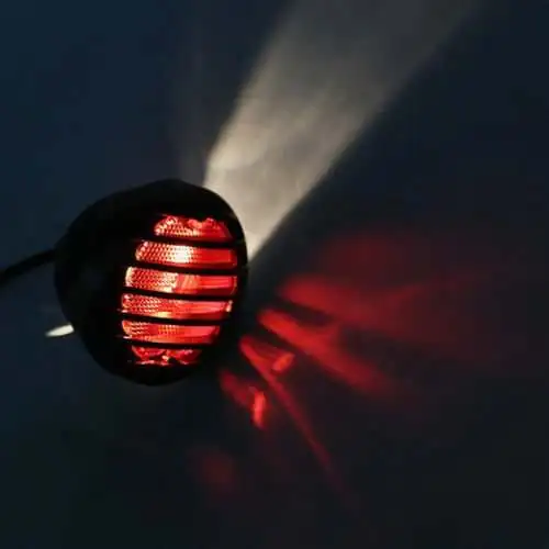 

Motorcycle Round Tail Brake Light For Bobber Chopper Custom Universal