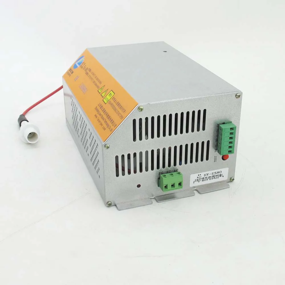 

CO2 Laser Engraving Machine related parts high voltage DC 80W co2 laser power supply for laser tube