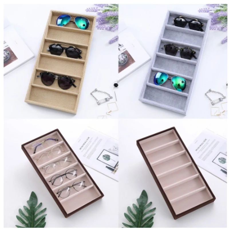 2019 Бесплатная доставка коробка для хранения Органайзер 6 проверок очков