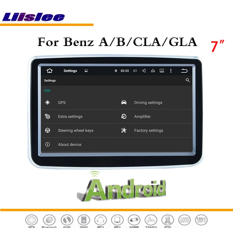 Liislee автомобильный Android мультимедиа для Benz A / B CLA GLA без AUX стерео радио BT WIFI CD DVD