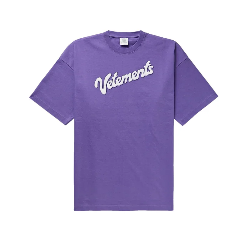 

Purple Tee Men Women Vetements T-shirt Classic T-shirts Oversize 1:1 High Quality Cotton Tops VTM
