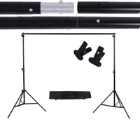 cz stock photography 2 3m 6 6 9 8ft photo studio kit adjustable background support stand photo backdrop crossbar two clamp