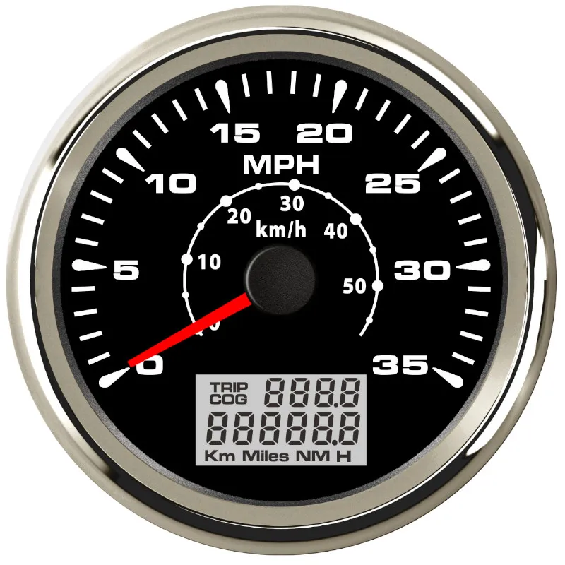 85 мм gps измеритель скорости лодка автомобиль 35 MPH 50 км/ч скорость одометры 7 цветов