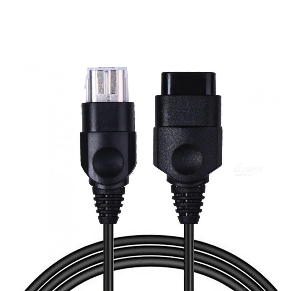 

2pcs 1.8M Black Controller Extension Cord Extender Cable Only For Original Xbox Controllers Simple Plug And Play