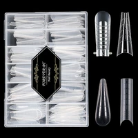 dual forms false tip system quick extension molds acrylic decoration art mold french build form nails upper forms