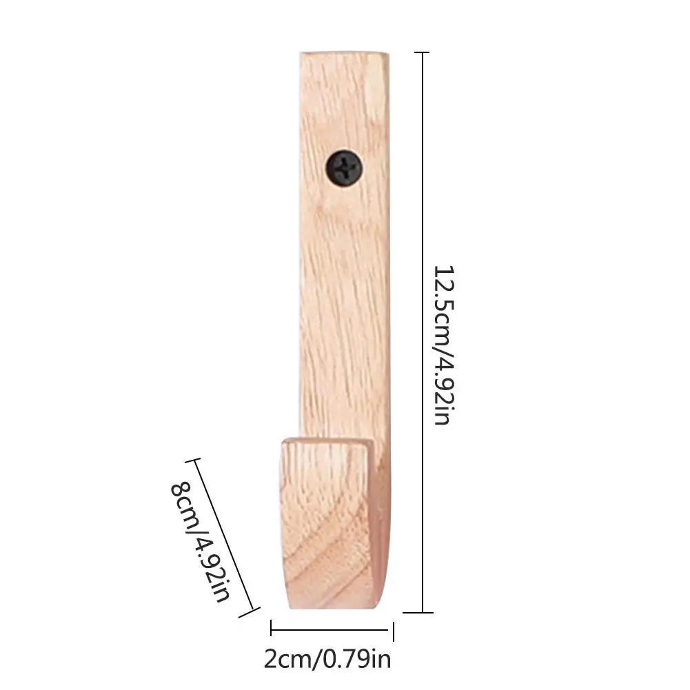 Дубовый крючок для пальто современная настенная вешалка и шляп дубовые вешалки
