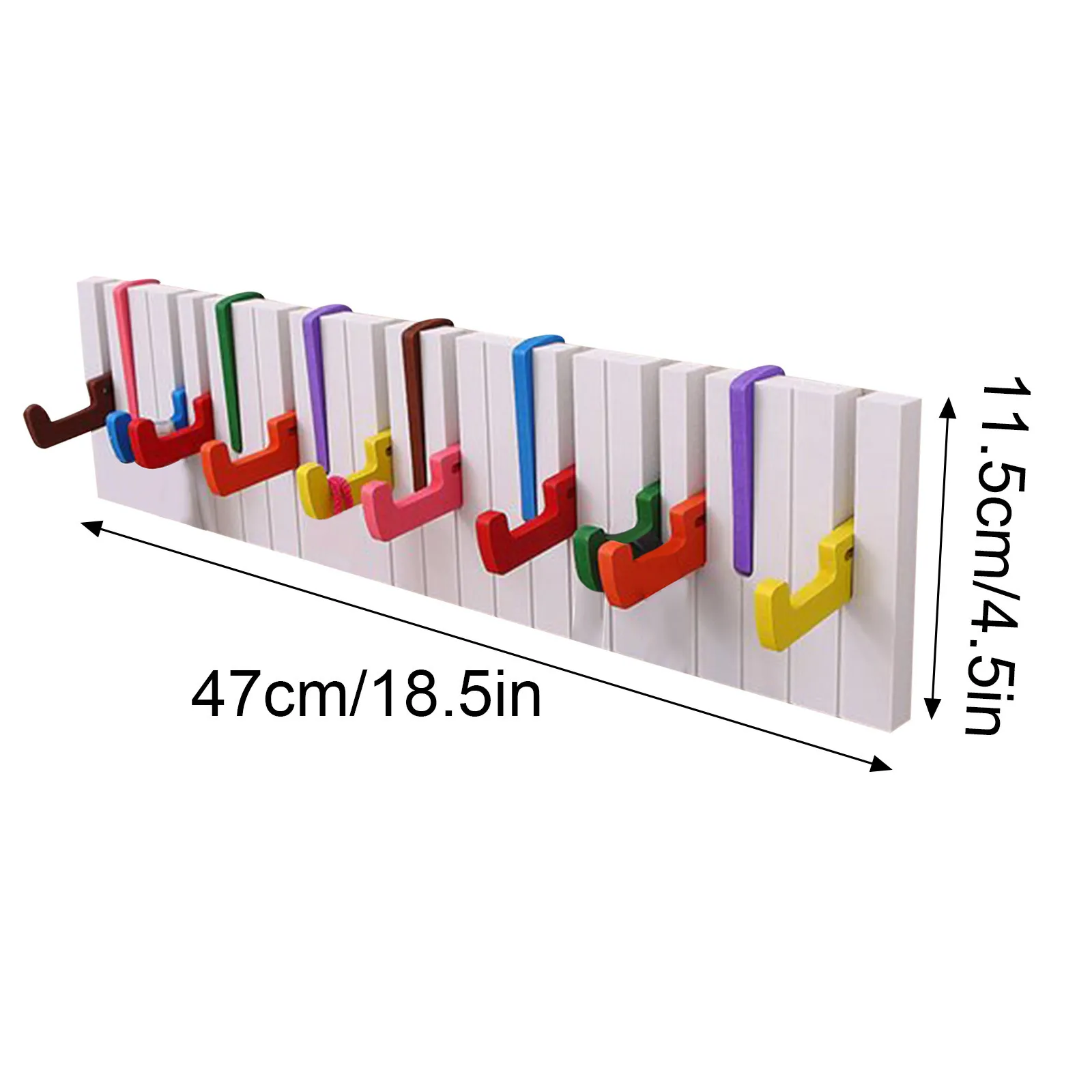

Wall Hook Colorful Piano Wooden Coat Racks Piano Hooks Coat Rack Wall-Mounted Wooden Coat Hook Hanger In The Hallway
