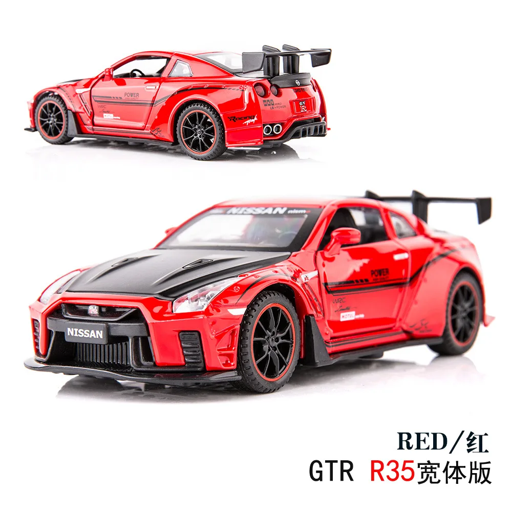 1:32 Nissan GTR R35 гонки Diecasts & Toy транспортные средства металлическая модель автомобиля