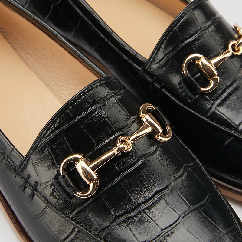 

GUIDIBASIC Genuine Cow Leather 2021 Spring New Loafers Round Head Low Heel Women's Shoes Minimalism And Comfortable Fabric