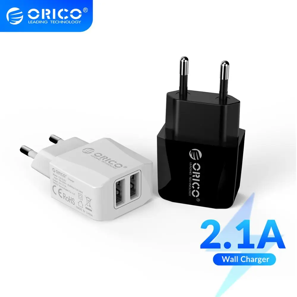 Зарядное устройство Orico 10 Вт 2xUSB A черный/белый цвет|usb charger|orico usb chargercharger for |
