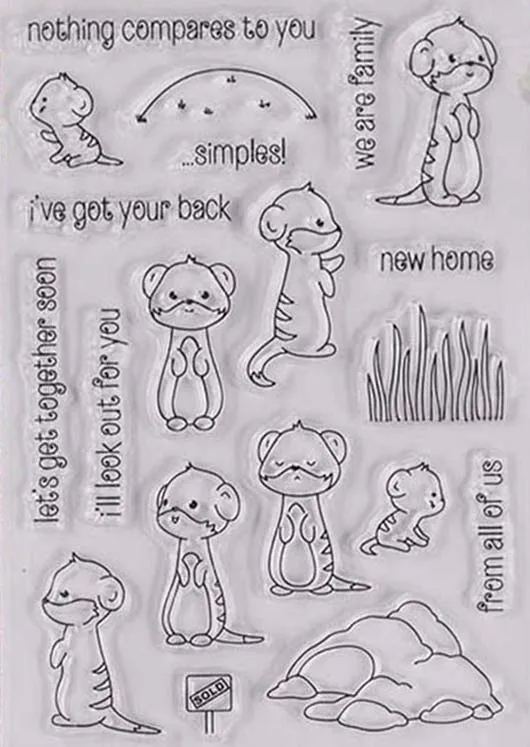 Одуванчик угол эльф прозрачные штампы/Силиконовая печать для заколки детей