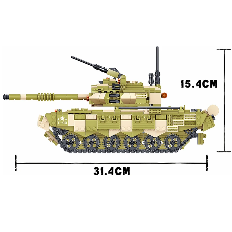 

Mailackers Military Vehicles World War 2 Tank WW2 Main Tanks Soldiers Figures Weapon Building Blocks Military Series Kids Toys