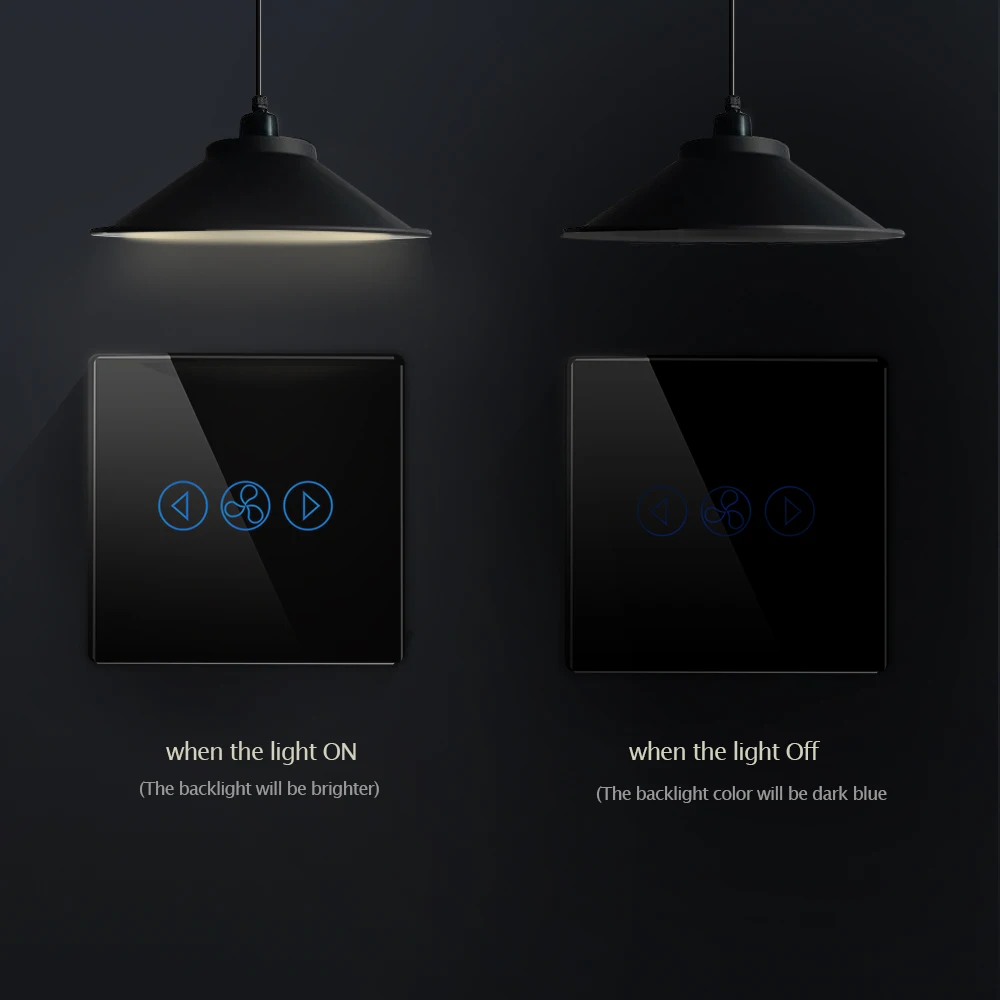 GoGoPanda Новый ЕС стандартный Вентилятор Диммер Wifi приложение управление сенсорный