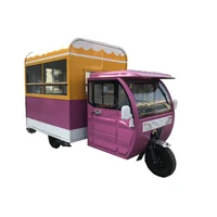 outdoor street mobile food cart europe standard electric food truck with cab coffee ice cream hot dog kiosk for sale