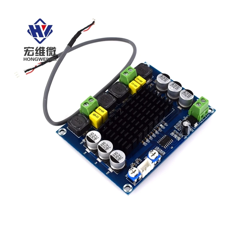 

DC12V 50W Amp TPA3116D2 Dual-channel Stereo High Power Digital Audio Power Amplifier Board 2*120W XH-M543 DIY Amplifier Module