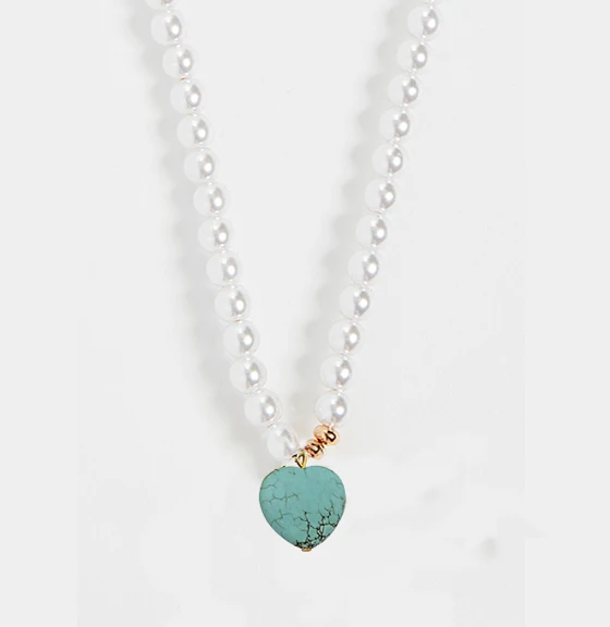 Vrouwen Чокеры kettingen колье Boho lariat nl perles bleues et pendentif corail красный коралл вешалка kettingen gelaagd - Окраска металла: necklace