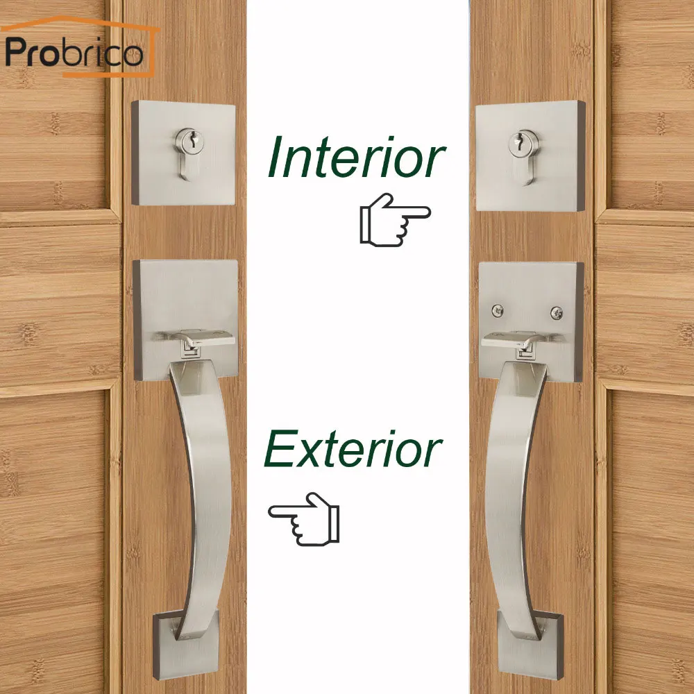 Probrico ручка ручки двойной цилиндр заглушка замок для межкомнатных дверей