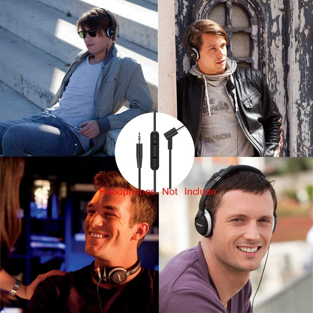 

Replacement Stereo Audio Cable Extension Music Cord Line For Bose OE2 OE2i Headphones