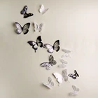 3d-эффект, Хрустальная фотография, красивая бабочка для детской комнаты, настенные наклейки, украшение для дома на стену