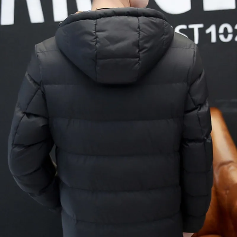 Горячая Распродажа Мужская парка Зимняя Повседневная тонкая толстовка с