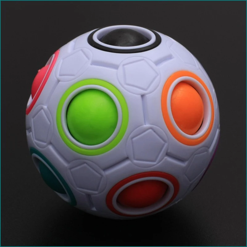 Горячие сферические магические Кубики Игрушки Новинка Радужный мяч Футбол