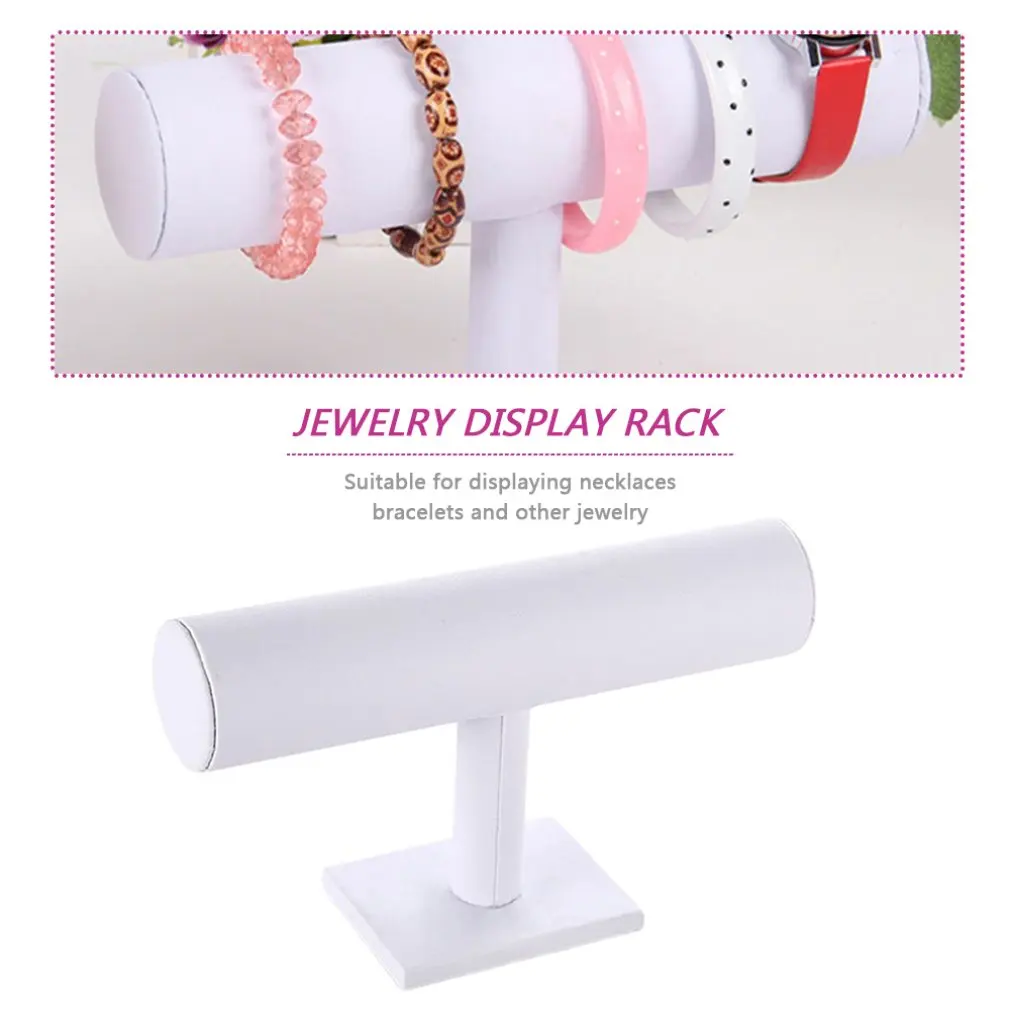 Бархатная и кожаная стойка для ювелирных изделий браслет часы ожерелье