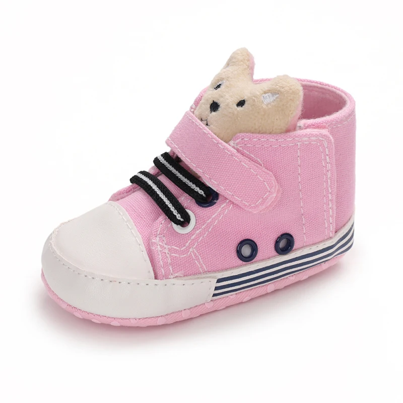 

spring autumn Infant baby first walkers soft bottomToddler Casual shoes lovely Cartoon Canvas Breathable 0-1 year SHL101