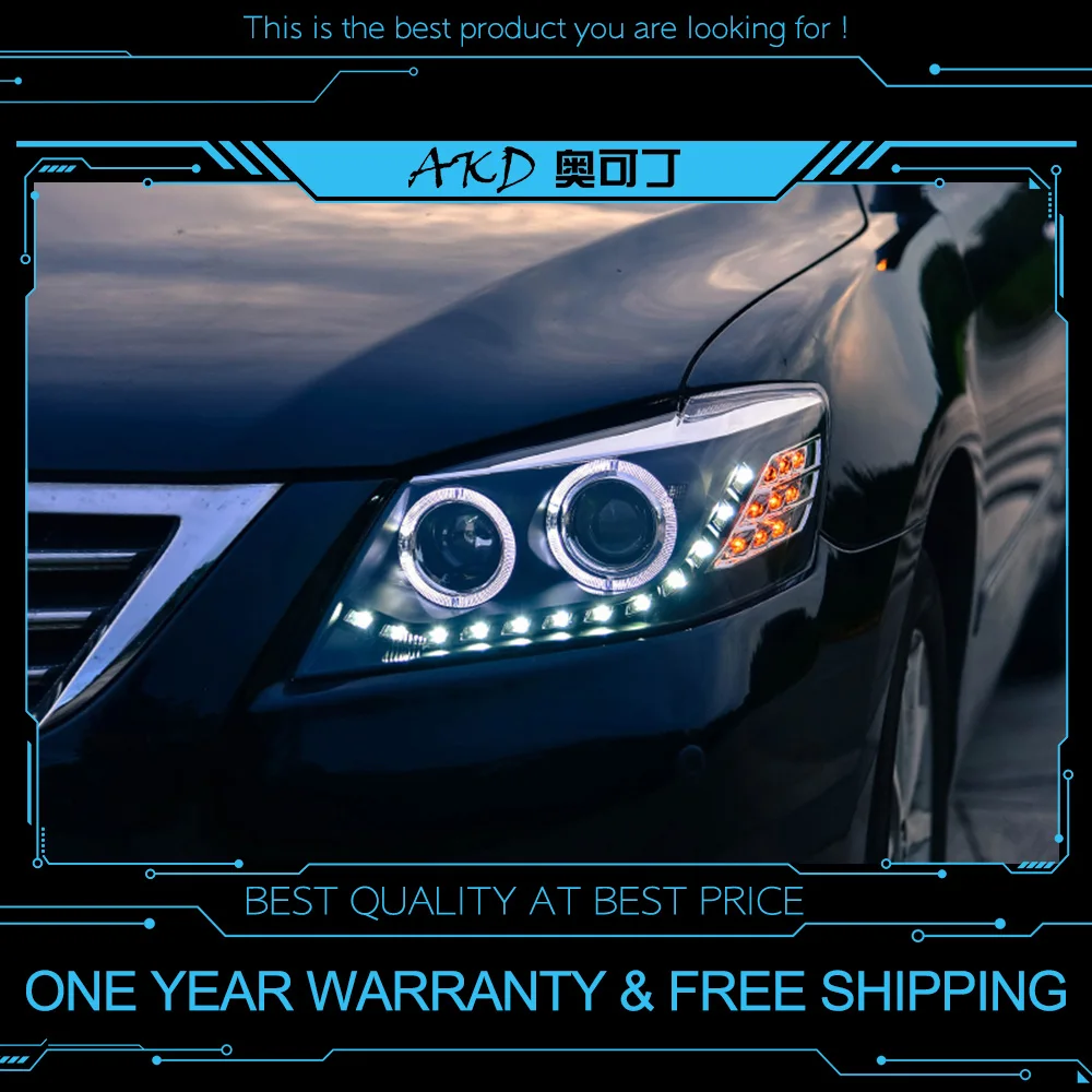 

AKD автостайлинг фары для Toyota Camry 2009 светодиодные фары DRL Передняя лампа светодиодный проектор автомобильные аксессуары