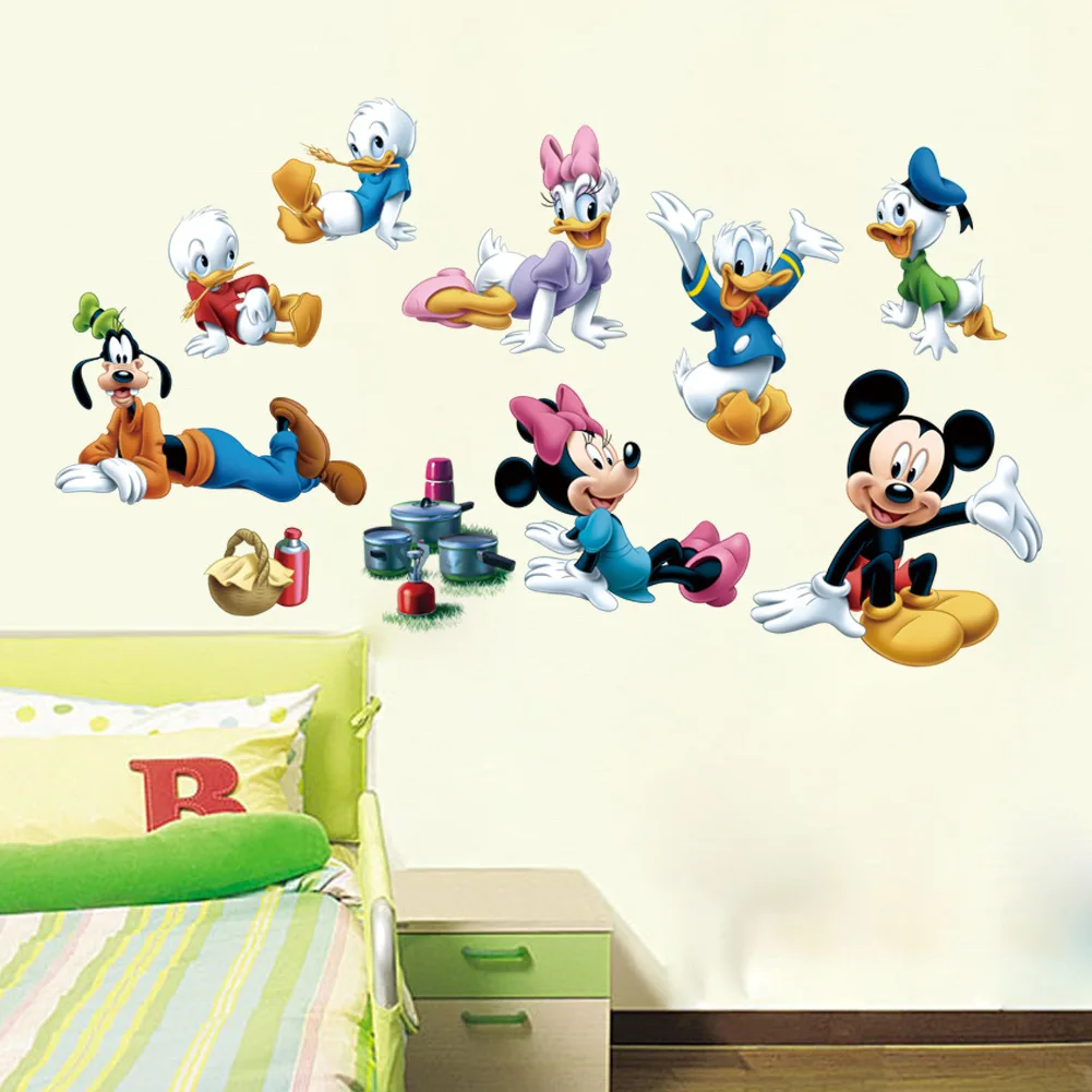 

Original Disney DIY Mickey Animation Children's Cartoon Wall Stickers Living Room Sofa Background Decorative Sticker Stickers
