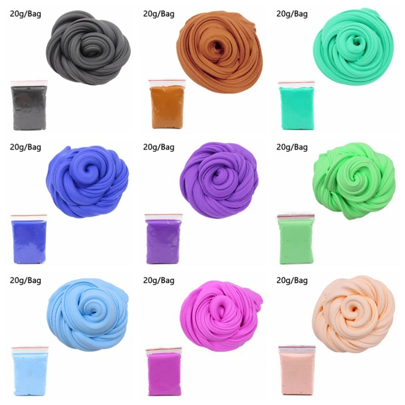 Babys Assorted Rainbow Colors Bouncing Putty Resin Fluffy DIY Slime Ball Sensory Toy For Chilrens OPP Bags | Игрушки и хобби