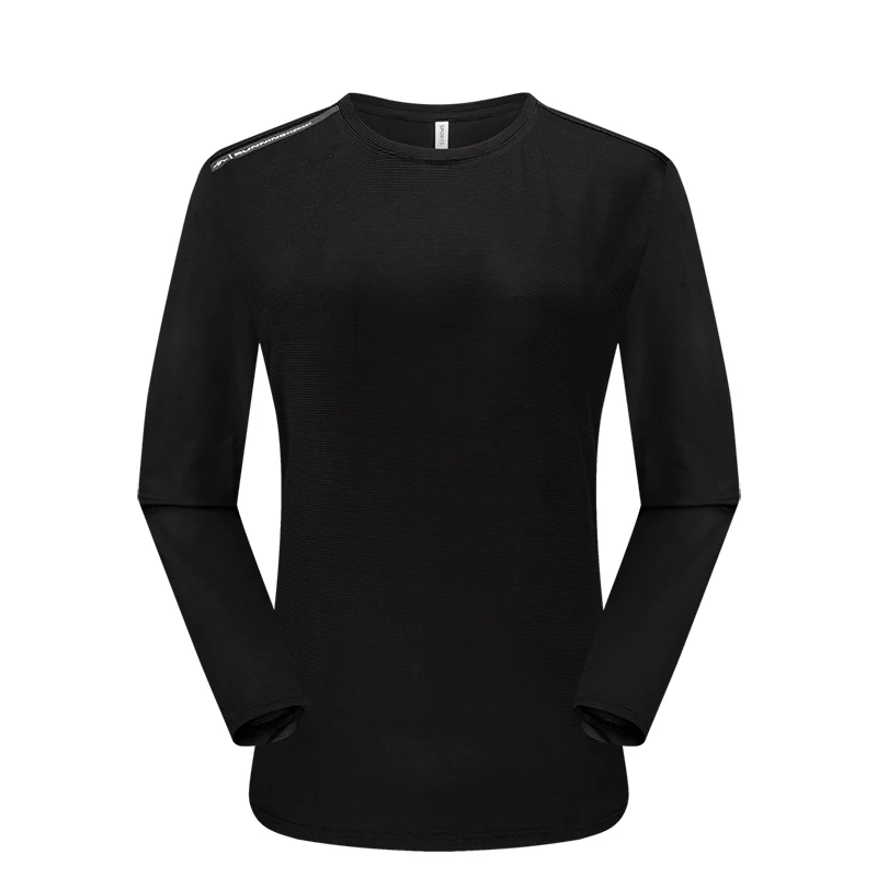 Бег футболки Для женщин полиэстер спортивные женский ветрозащитный дышащий с