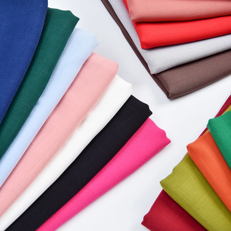 155 см x 50 см хлопчатобумажная пеньковая льняная ткань рами пеньковая ткань весна лето осень платье Топ Штаны Сделай Сам Домашняя одежда ткань для шитья