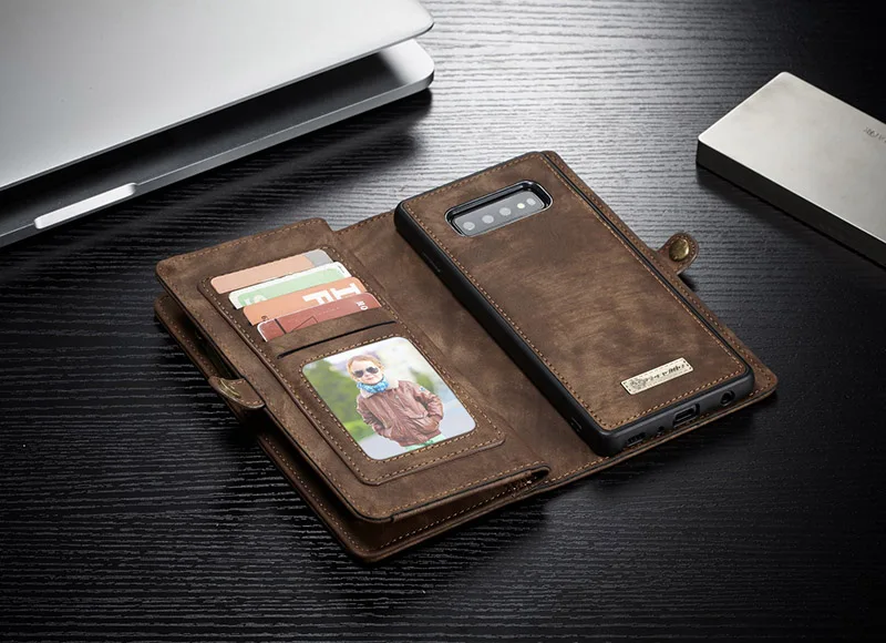 

CaseMe For Samsung S10 Plus S10 5G S10e Multi-function Wallet Case for Samsung Galaxy S10+ Flip Leather Card Pocket Phone Case