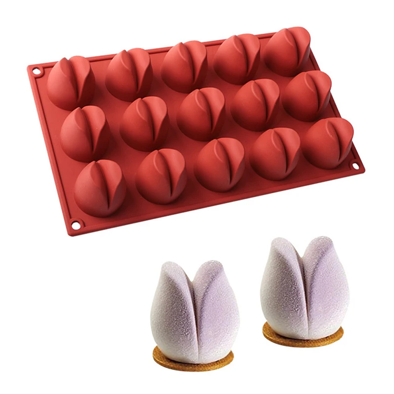 Выпечки DIY бутон цветок торт мороженое ручной работы мыло Плесень милый тюльпан