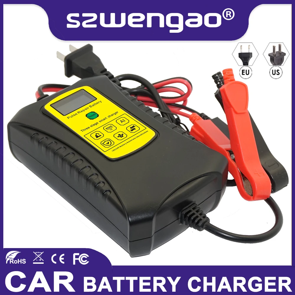 12V 24V Автомобильное зарядное устройство для мотоциклов AGM гель свинцово кислотные