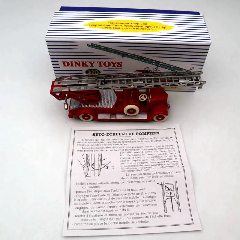 Atlas Dinky toys 32D Auto Echelle DE Pompiers Fire Engine Diecast коллекция моделей| |