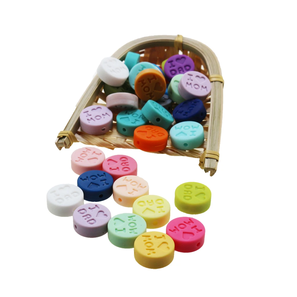 

100pcs silicone Letter Beads English Alphabe Beads Food Grade Silicone Chewing Beads DIY Baby Teething leeter beads teet